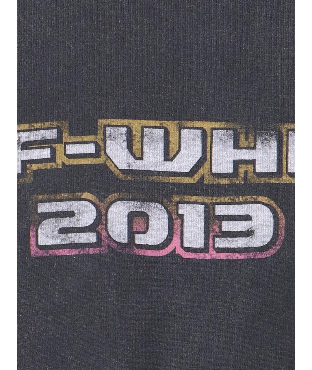 OFF-WHITE Черная хлопковая футболка, фото 4