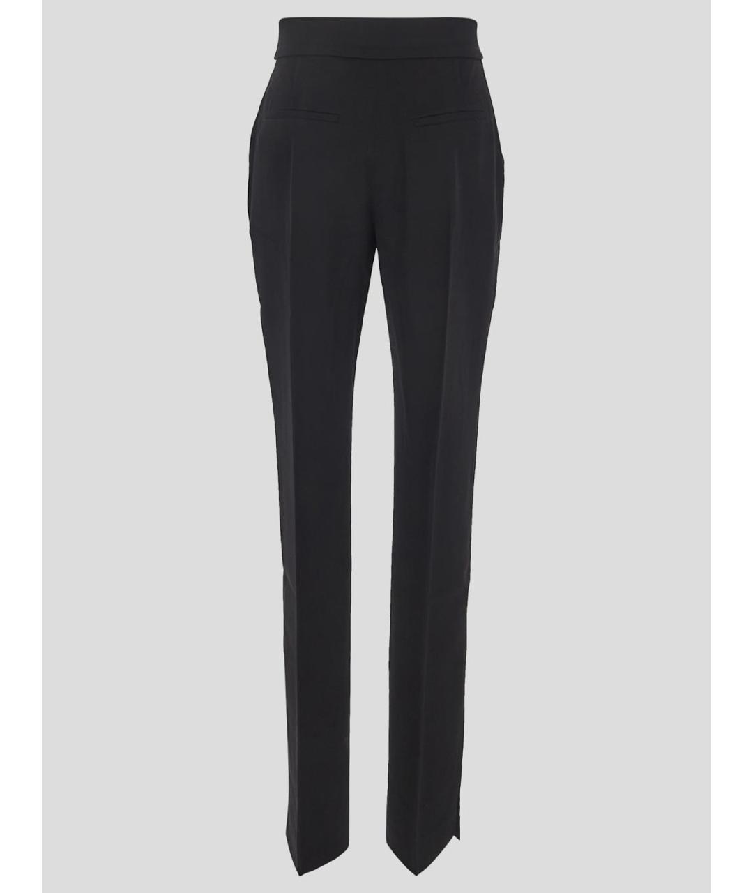 JACQUEMUS Черные шерстяные прямые брюки, фото 2