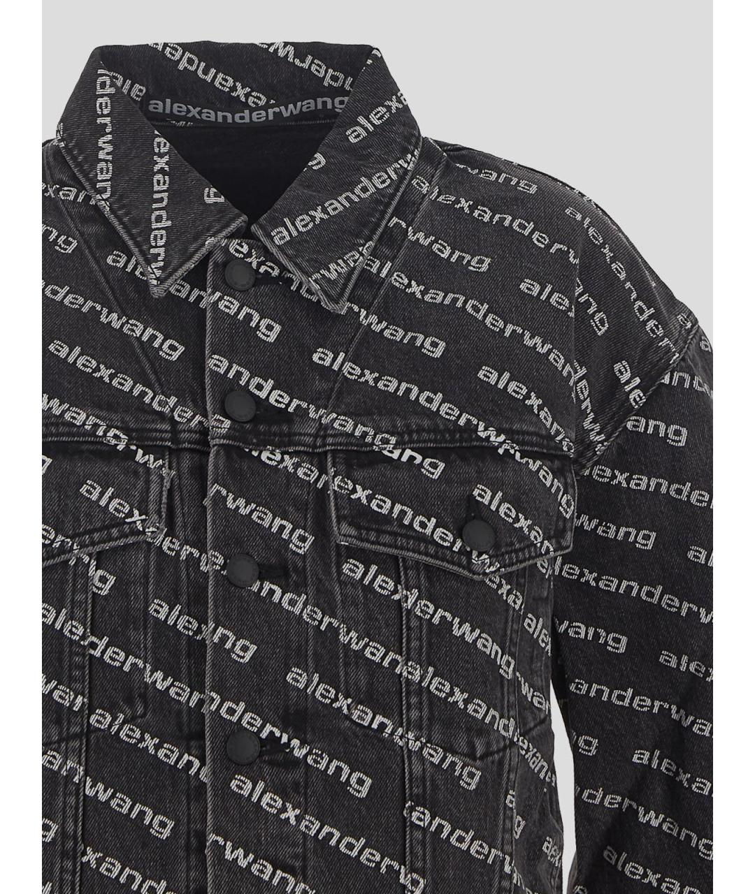 ALEXANDER WANG Синяя хлопковая куртка, фото 3