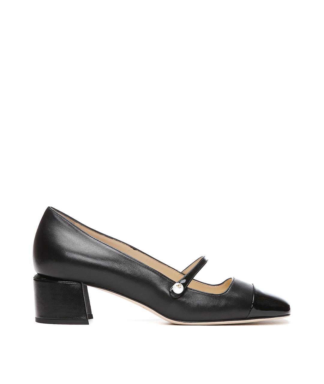 JIMMY CHOO Черные кожаные туфли, фото 1