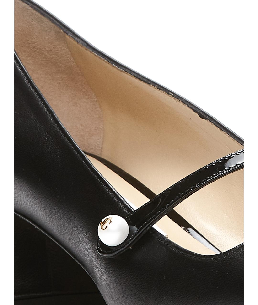 JIMMY CHOO Черные кожаные туфли, фото 3