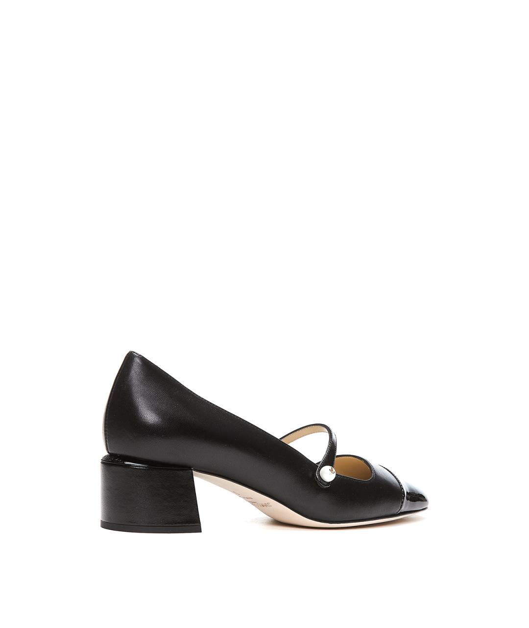 JIMMY CHOO Черные кожаные туфли, фото 2