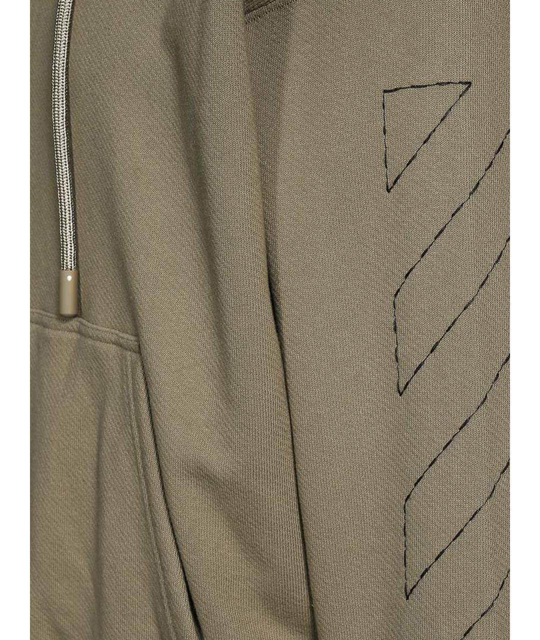 OFF-WHITE Бежевый хлопковый джемпер / свитер, фото 3