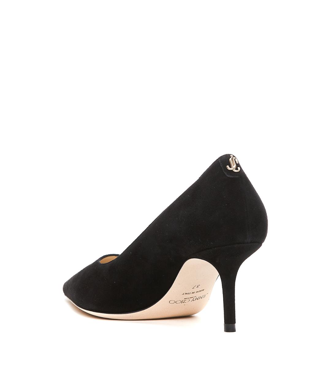 JIMMY CHOO Черные замшевые туфли, фото 3