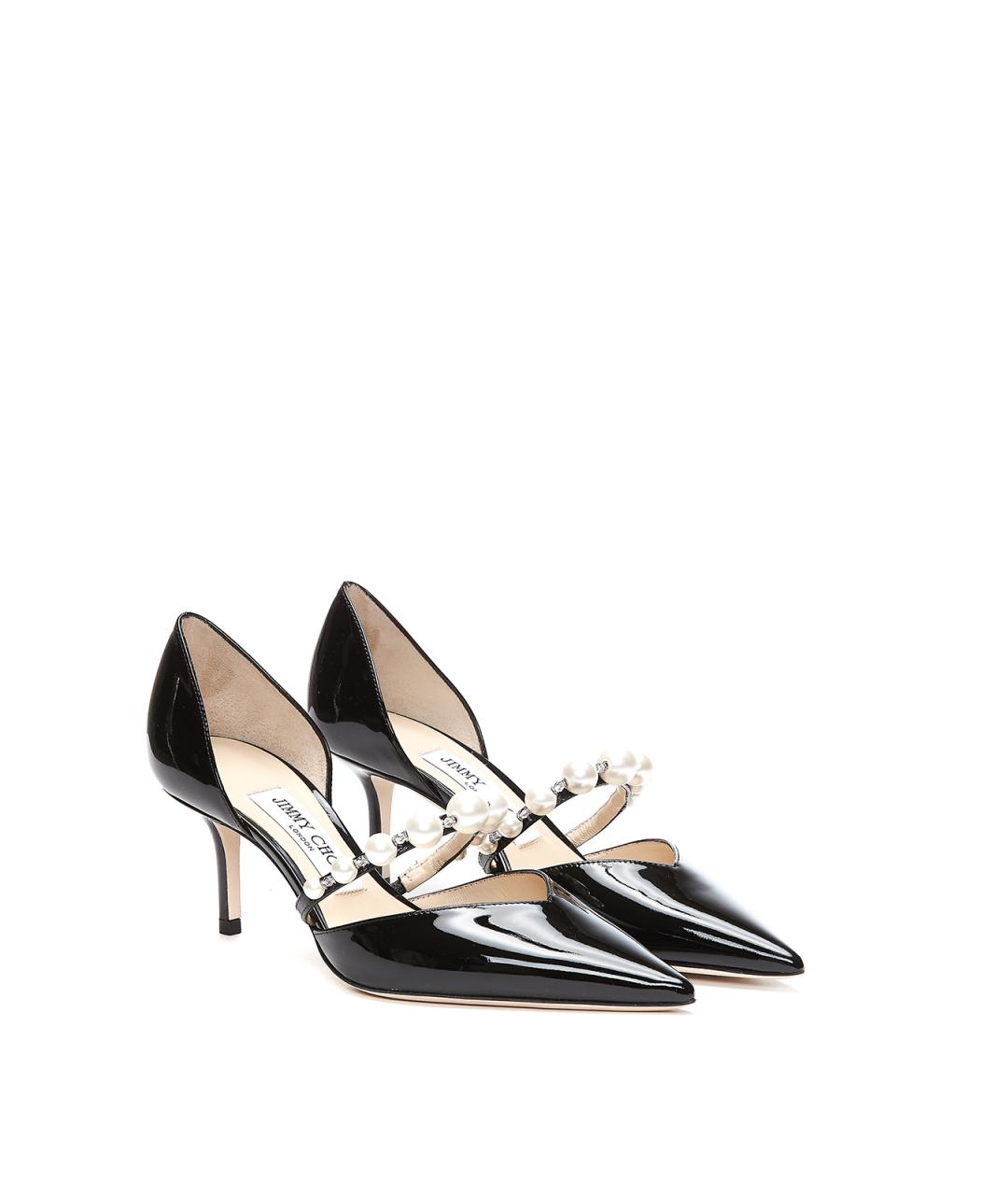 JIMMY CHOO Черные туфли из лакированной кожи, фото 4