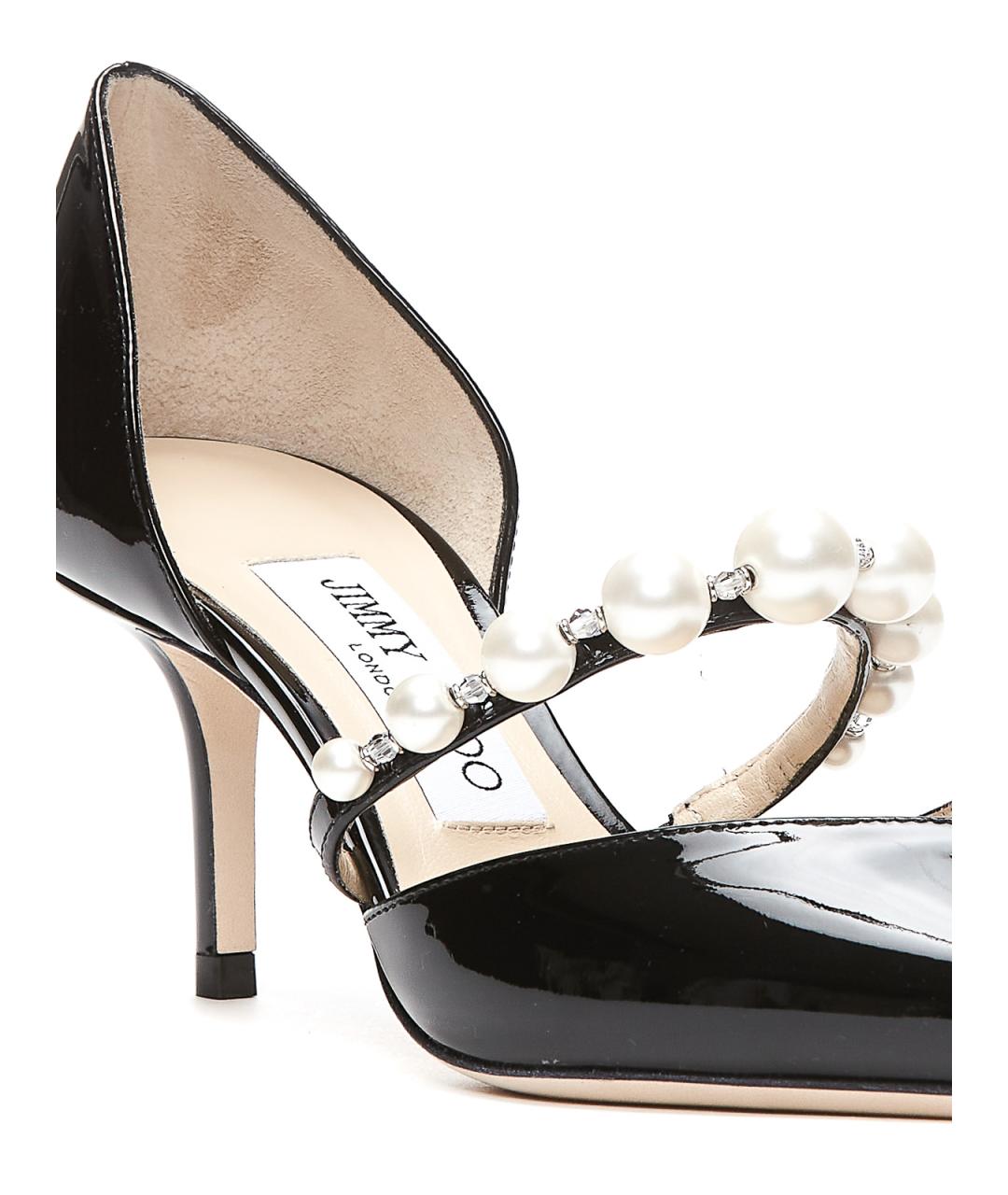 JIMMY CHOO Черные туфли из лакированной кожи, фото 3