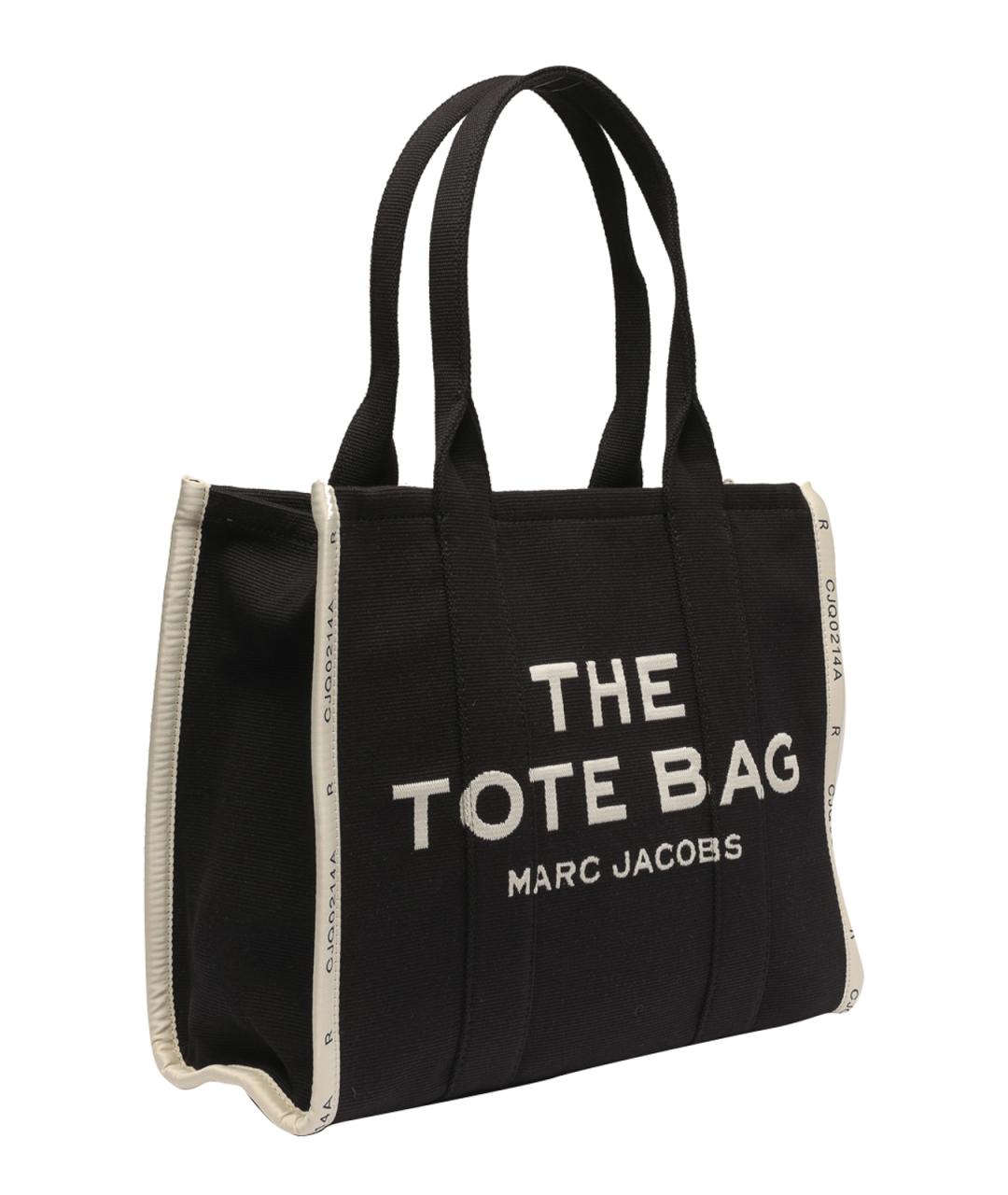 MARC JACOBS Черная хлопковая сумка тоут, фото 4