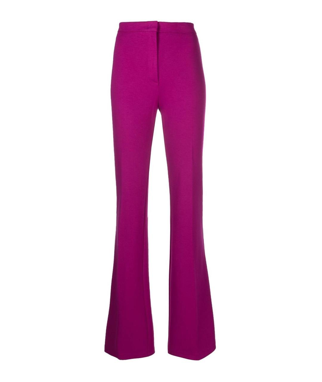 PINKO Фиолетовые полиамидовые прямые брюки, фото 1