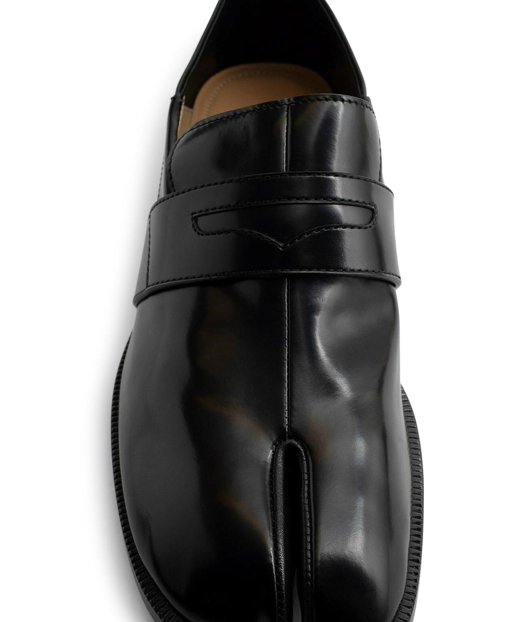 MAISON MARGIELA Черные кожаные лоферы, фото 5