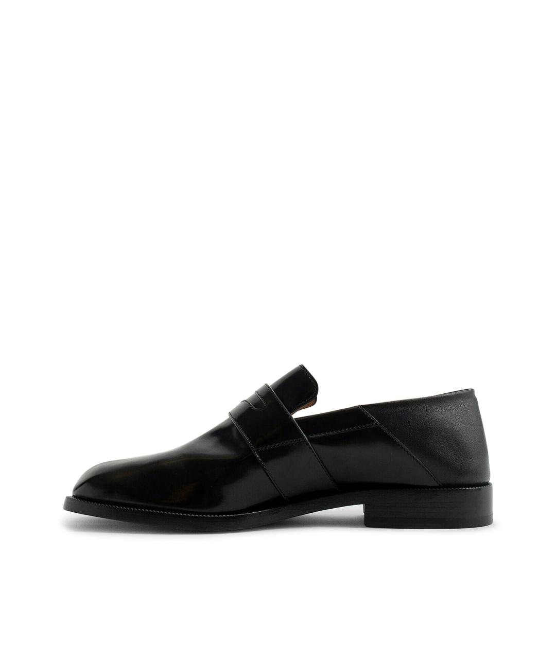 MAISON MARGIELA Черные кожаные лоферы, фото 3
