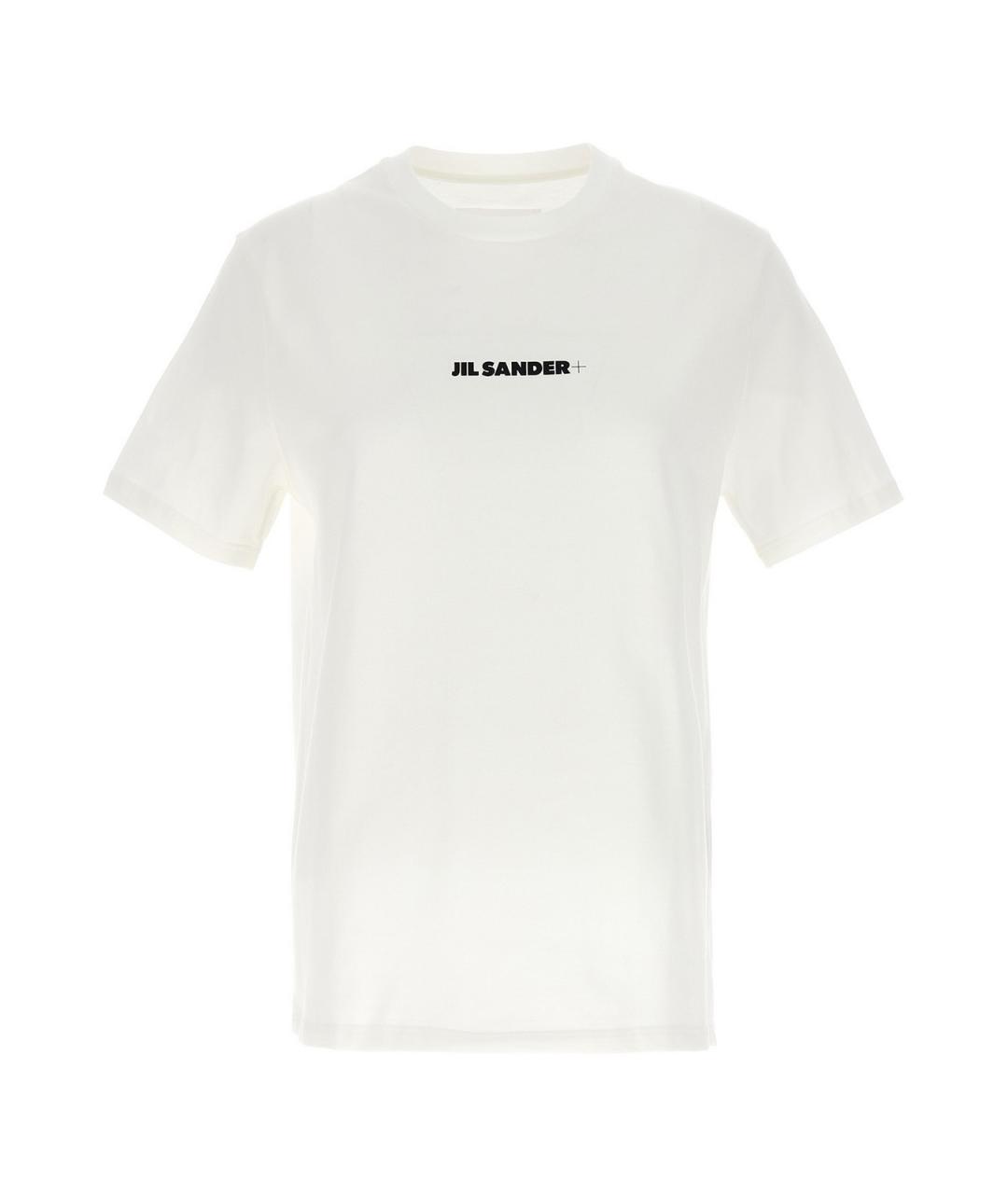 JIL SANDER Белая хлопковая футболка, фото 1