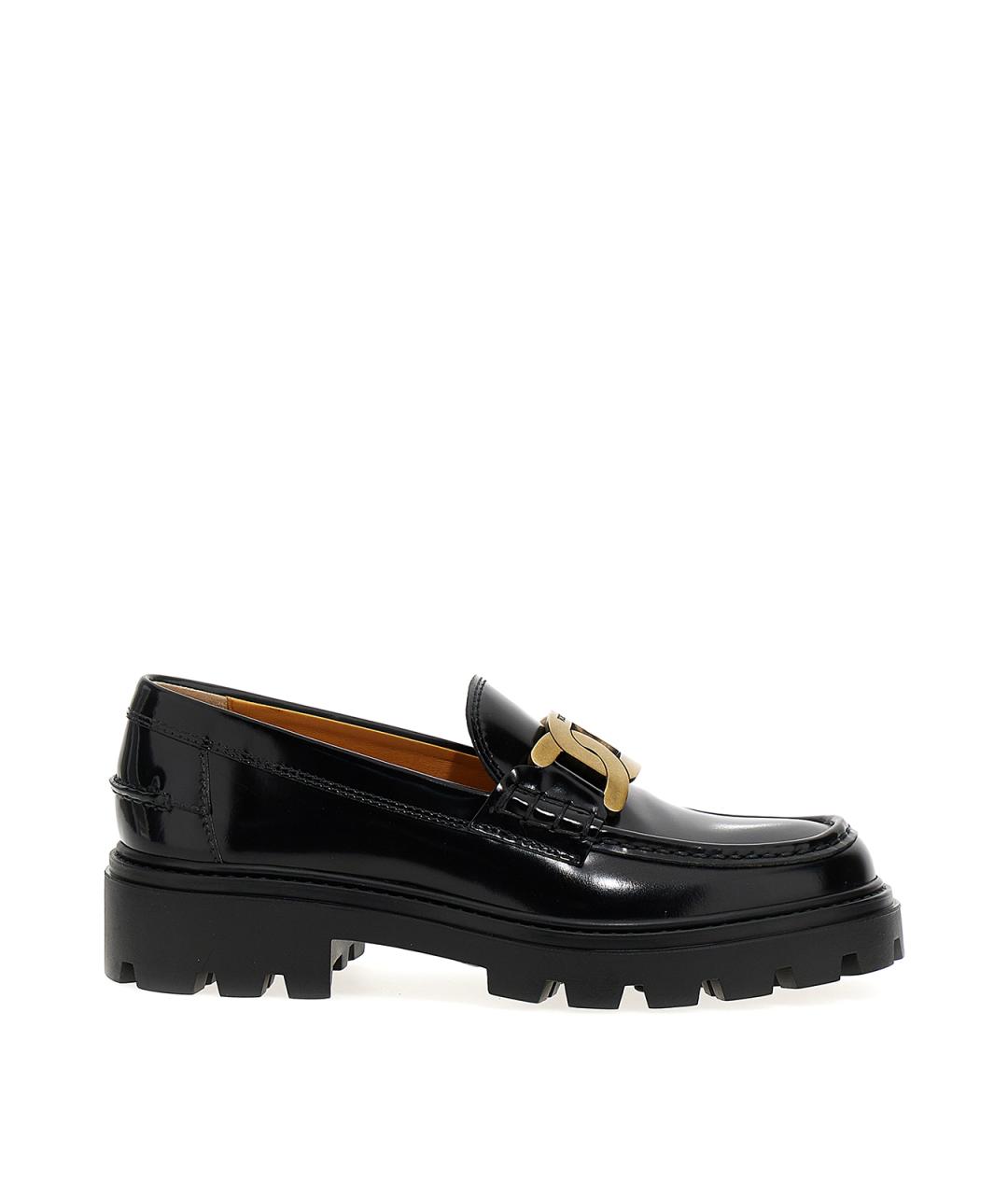 TOD'S Черные кожаные лоферы, фото 1