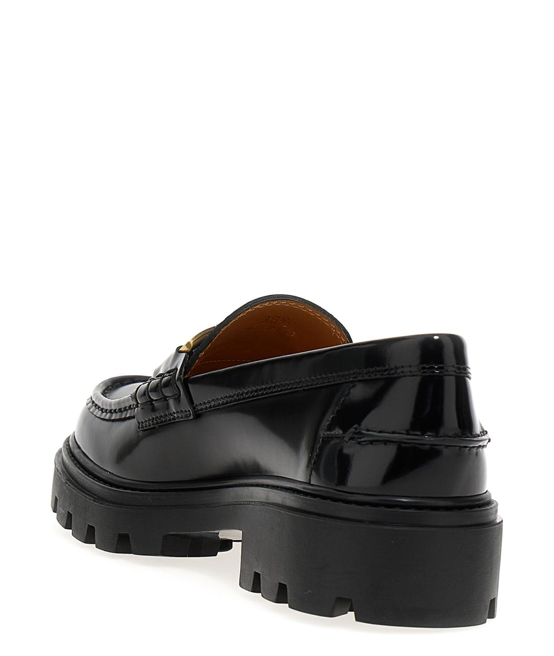 TOD'S Черные кожаные лоферы, фото 2