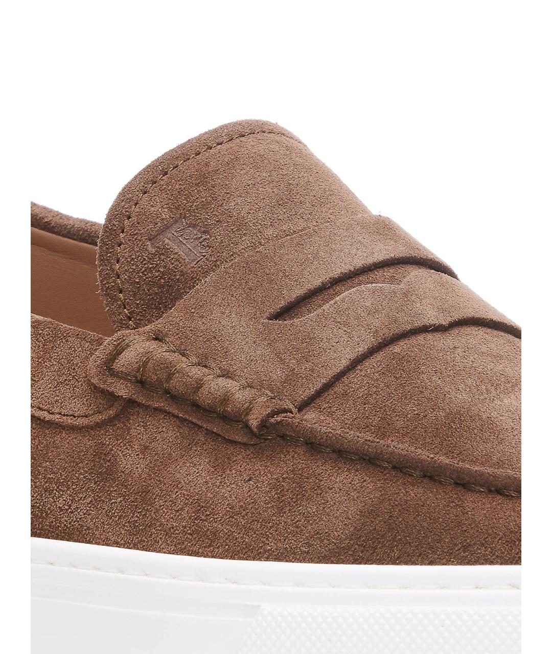 TOD'S Коричневые замшевые туфли, фото 3