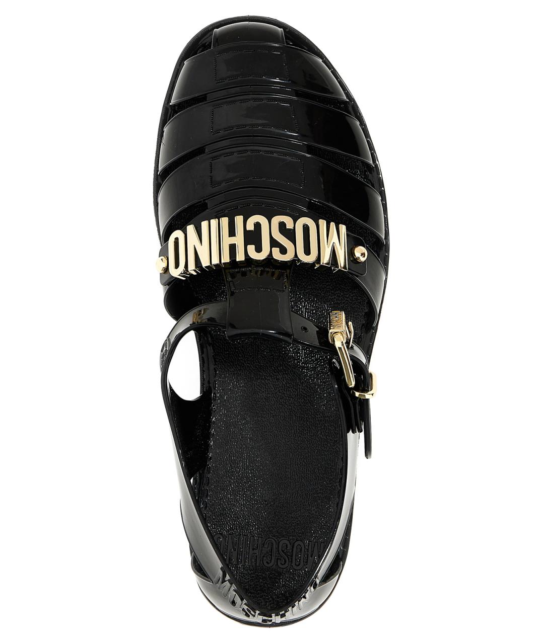 MOSCHINO Черные сандалии, фото 3