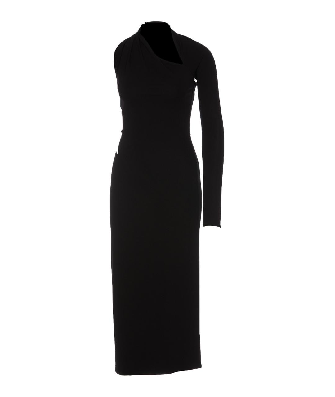 VERSACE Черное вискозное платье, фото 1