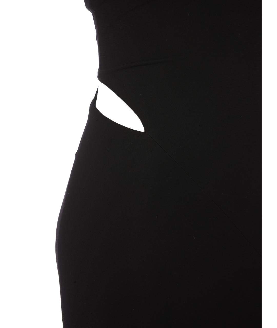 VERSACE Черное вискозное платье, фото 4