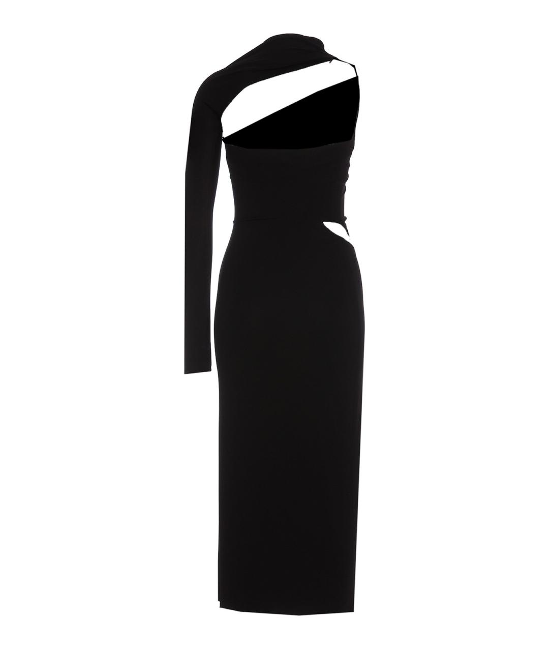 VERSACE Черное вискозное платье, фото 2