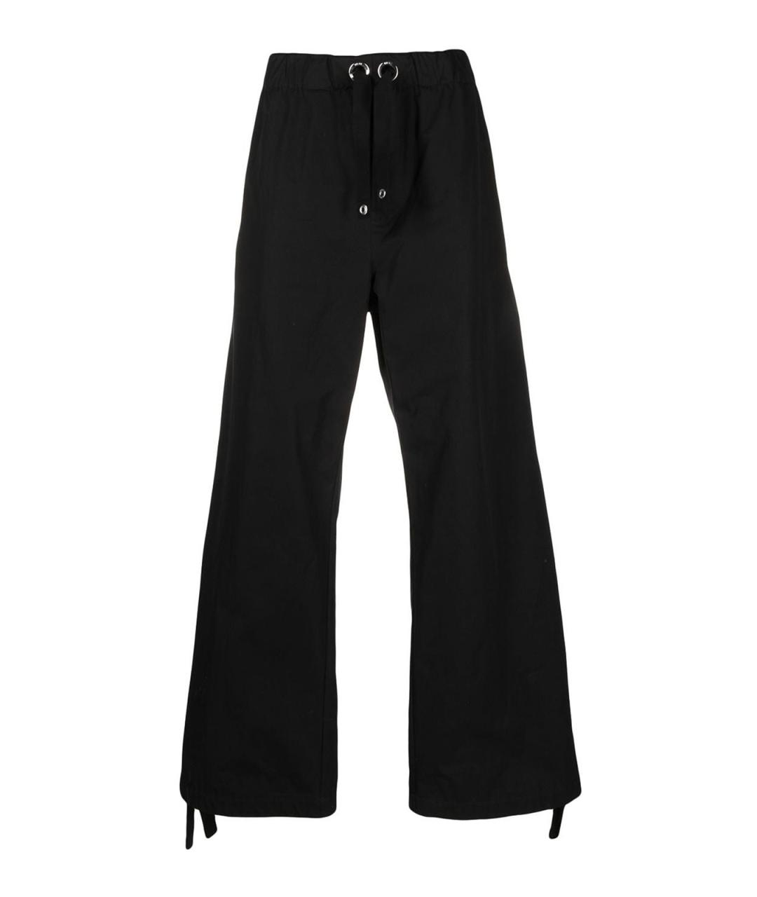 VERSACE Черные хлопковые повседневные брюки, фото 1