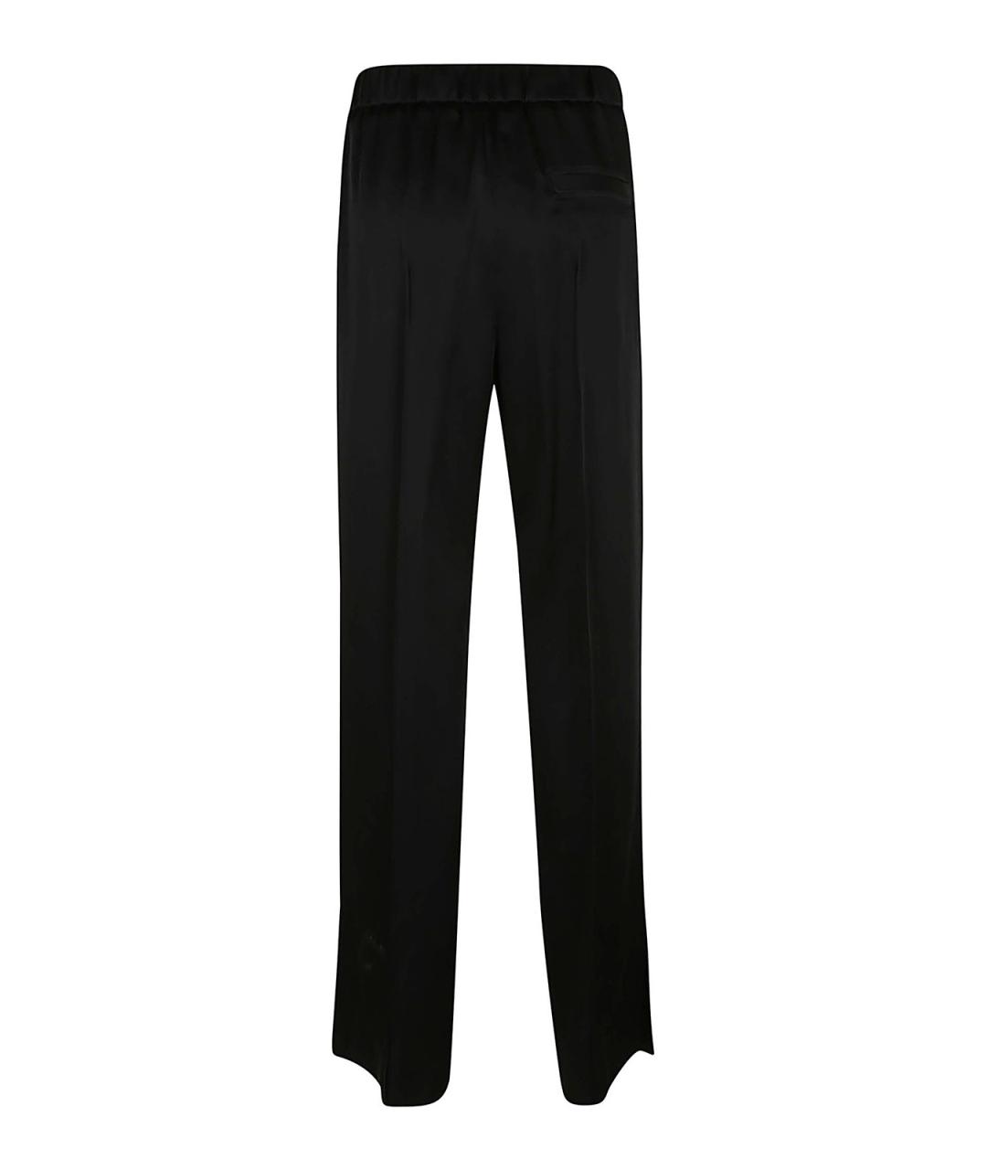 JIL SANDER Черные вискозные брюки узкие, фото 2