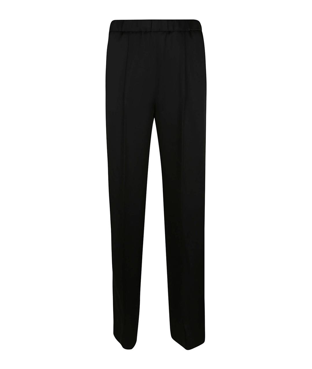 JIL SANDER Черные вискозные брюки узкие, фото 1