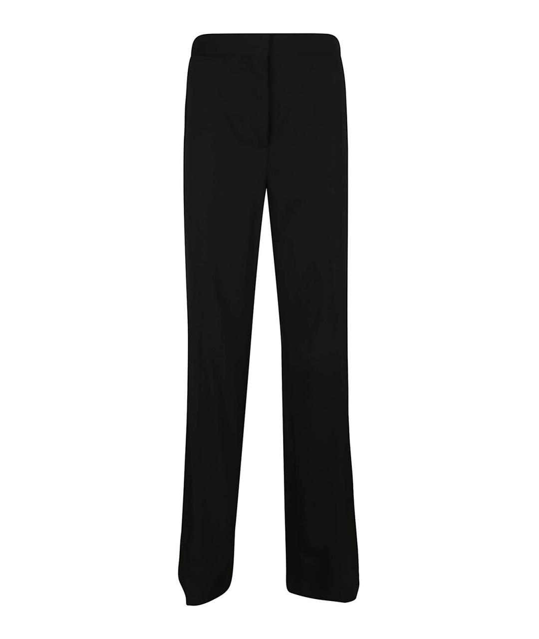 STELLA MCCARTNEY Черные шерстяные прямые брюки, фото 1