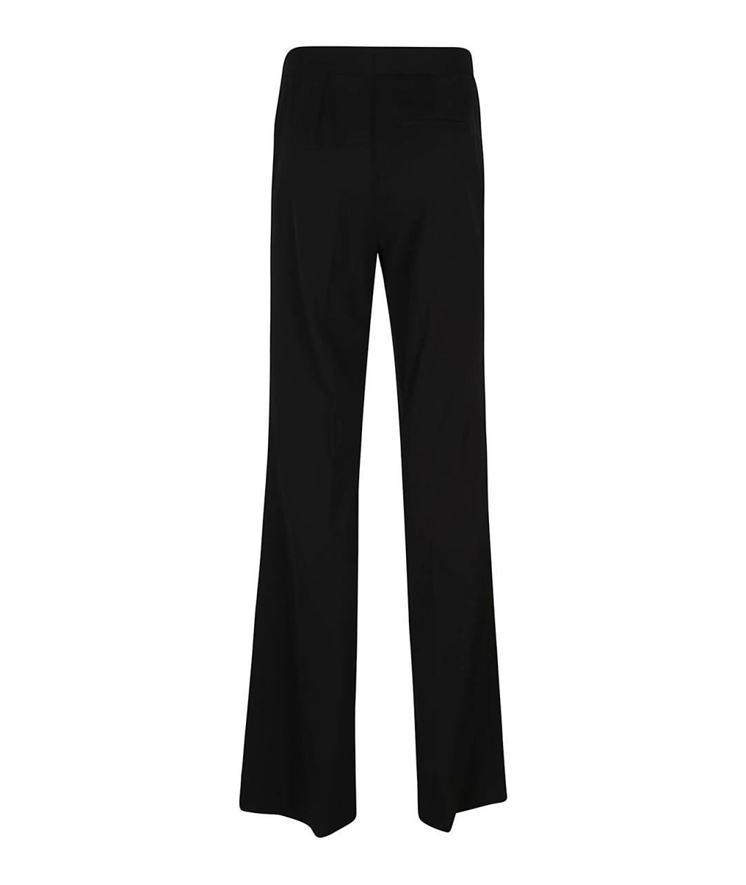 STELLA MCCARTNEY Черные шерстяные прямые брюки, фото 2