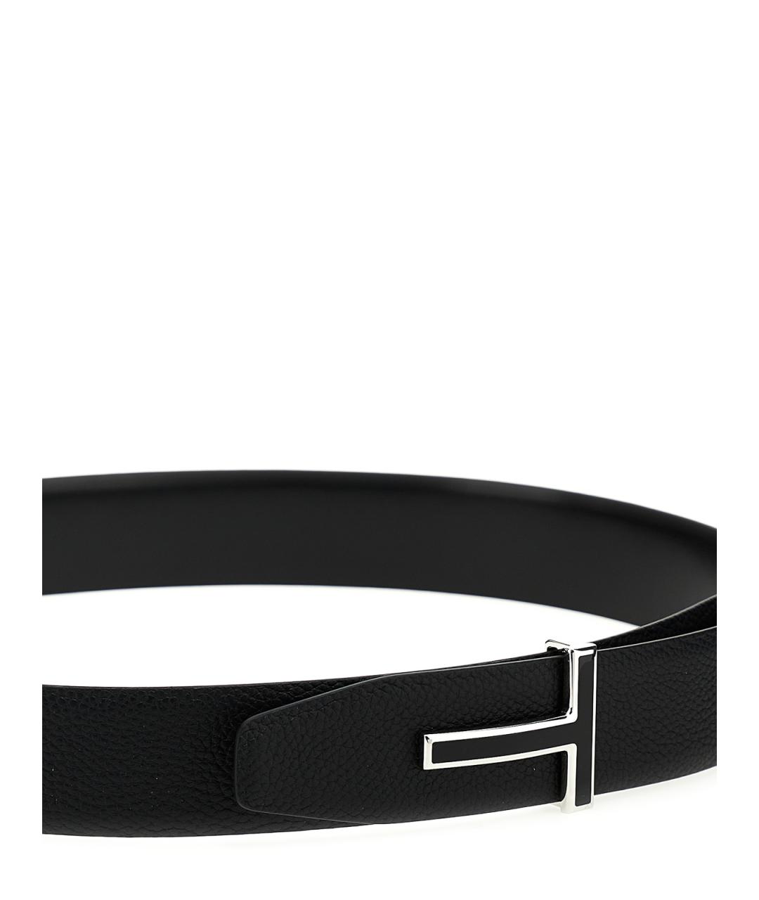 TOM FORD Черный кожаный ремень, фото 3
