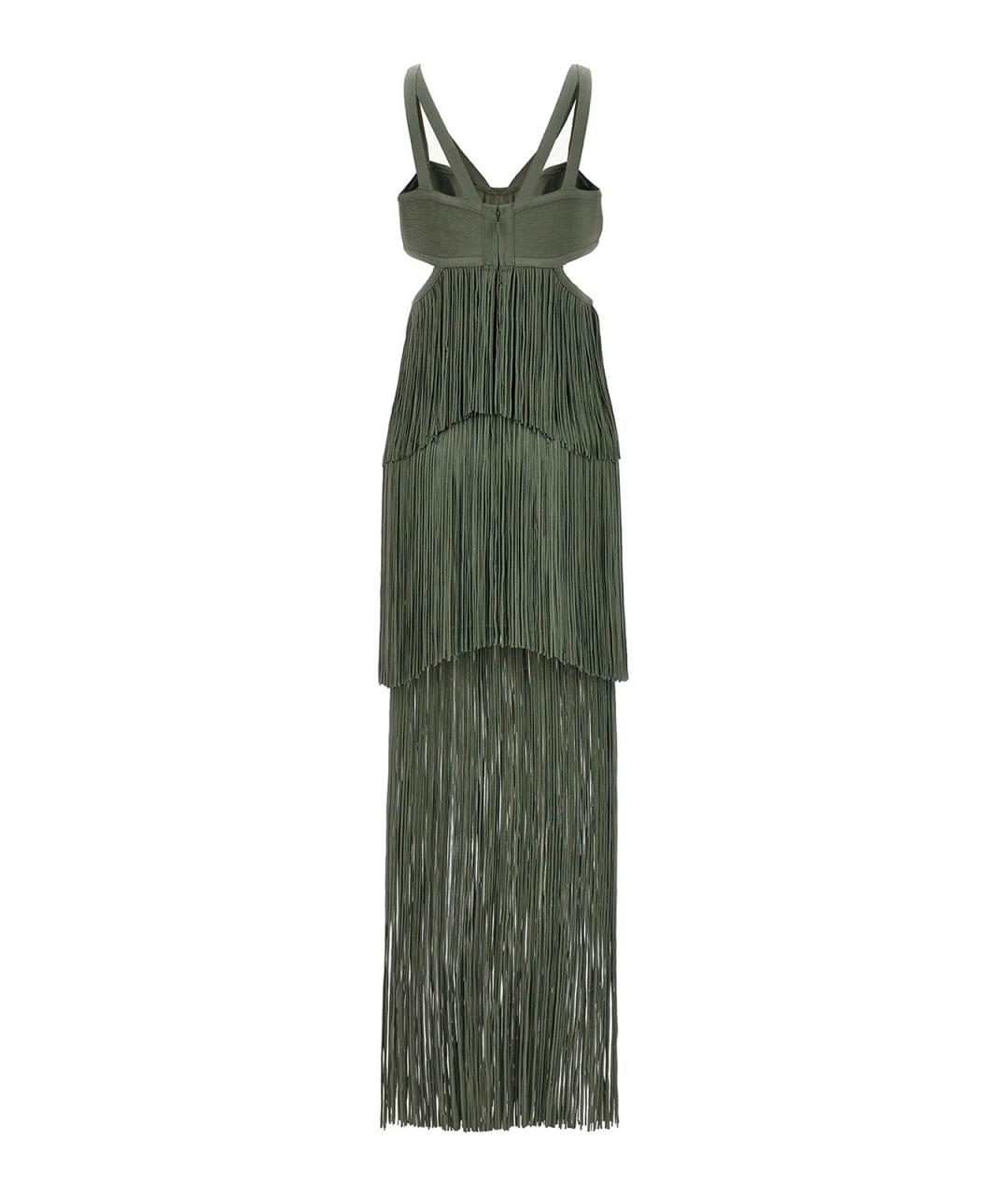 HERVE LEGER Зеленое коктейльное платье, фото 2