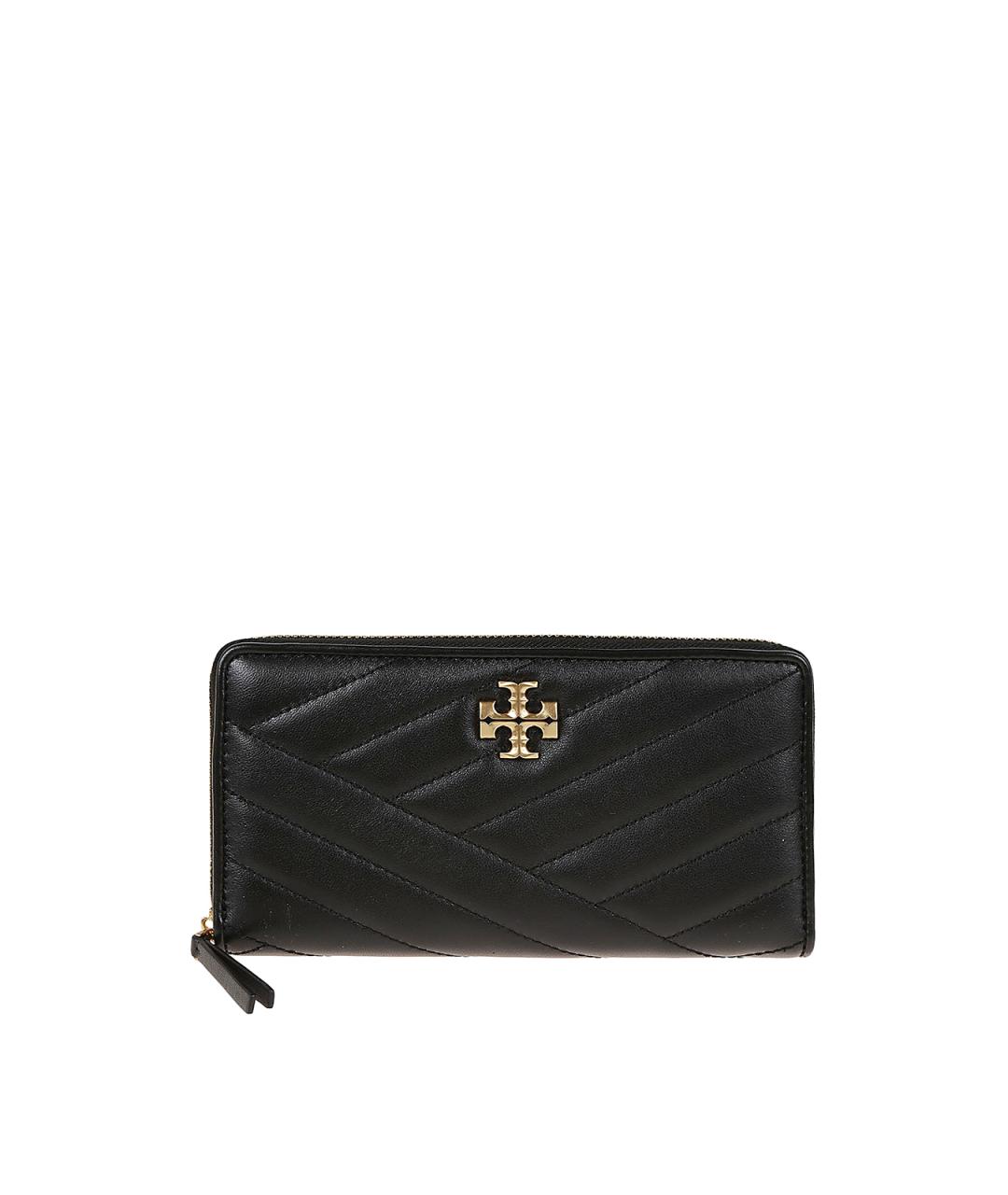 TORY BURCH Черный кожаный кошелек, фото 1