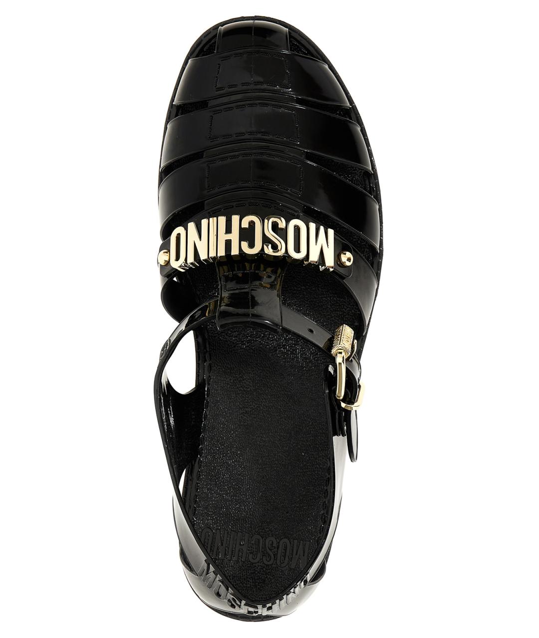 MOSCHINO Черные сандалии, фото 3