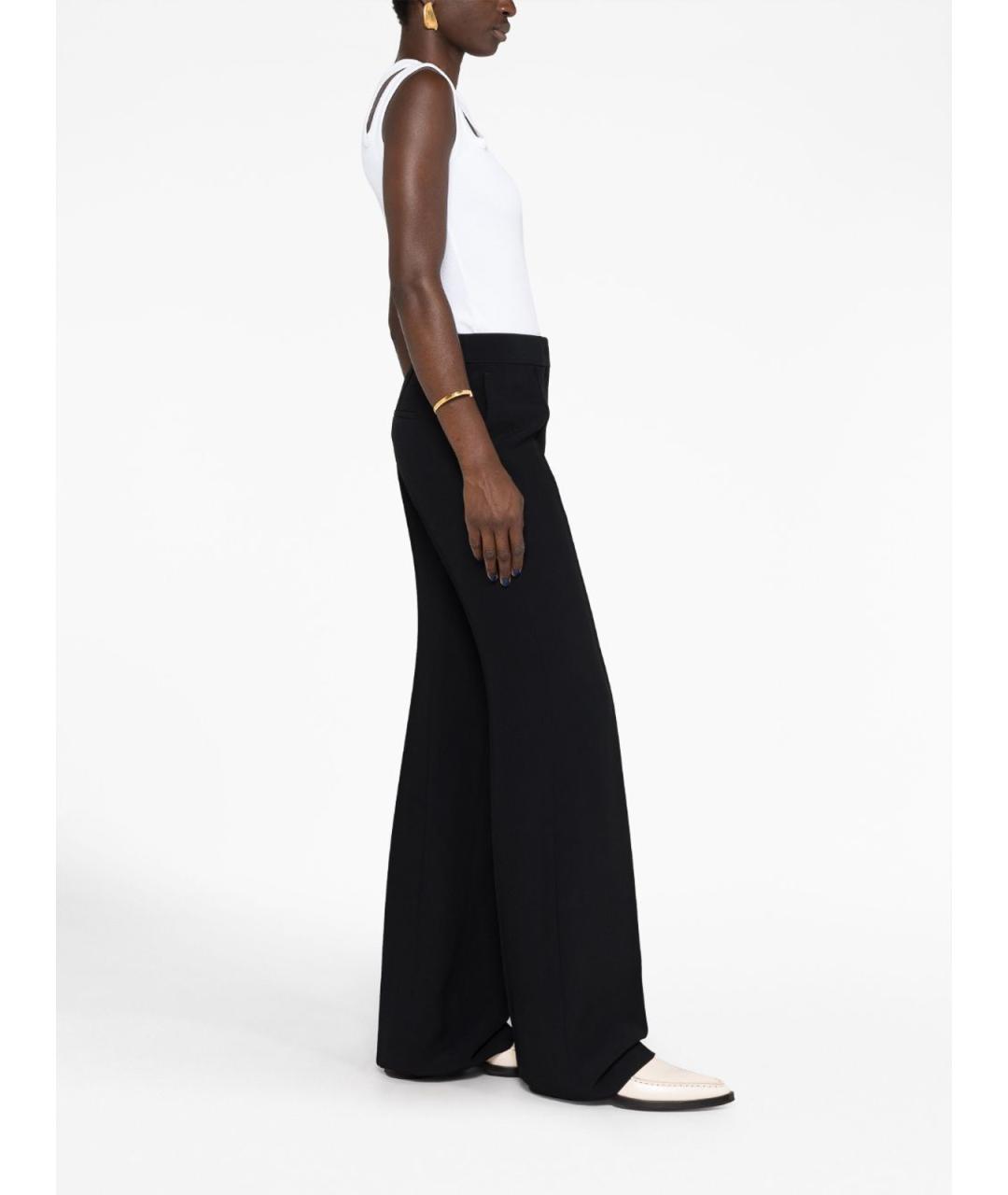 JIL SANDER Черные прямые брюки, фото 2