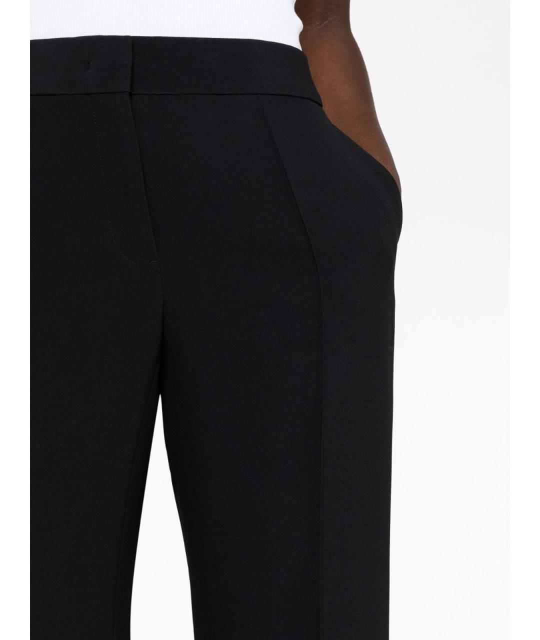 JIL SANDER Черные прямые брюки, фото 4