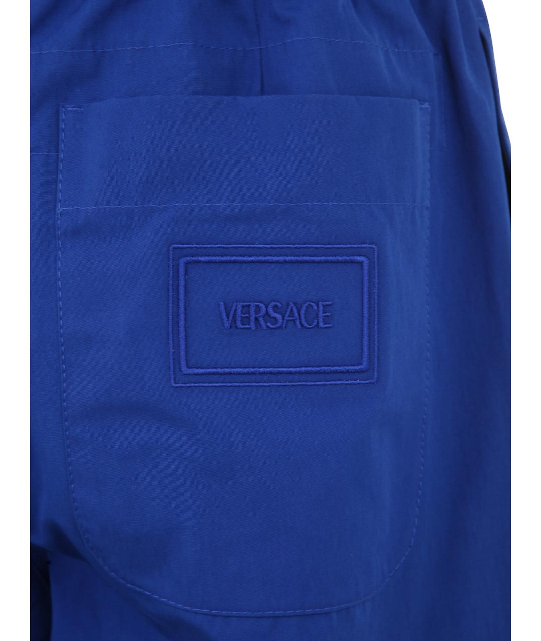 VERSACE Синие хлопковые шорты, фото 3