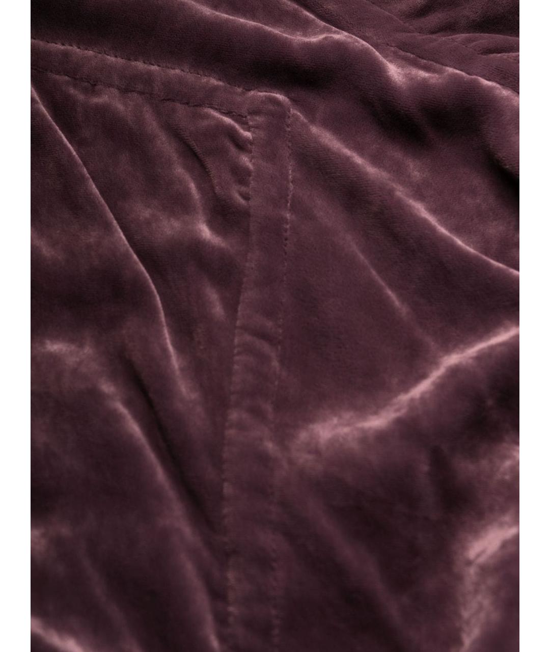 RICK OWENS Фиолетовые хлопковые брюки узкие, фото 5