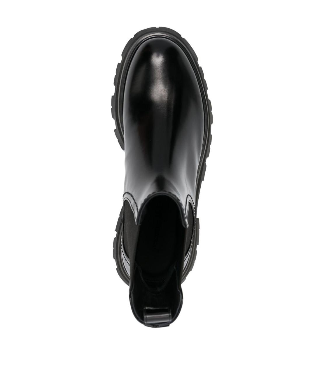 ALEXANDER MCQUEEN Черные кожаные ботильоны, фото 3