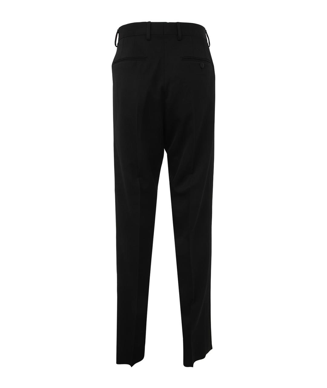 LANVIN Черные шерстяные брюки узкие, фото 2