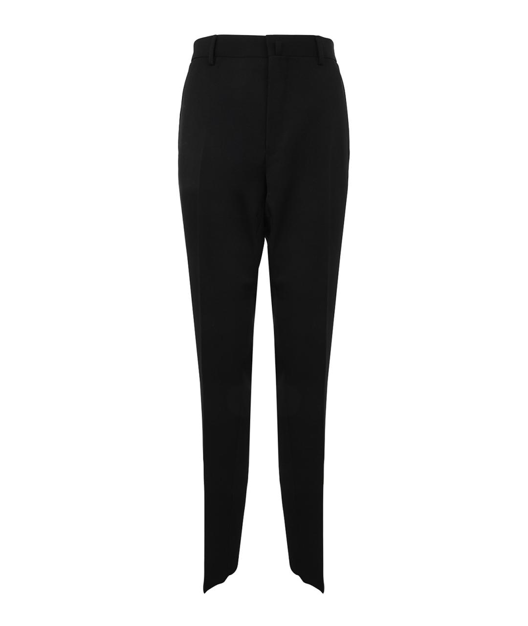 LANVIN Черные шерстяные брюки узкие, фото 1