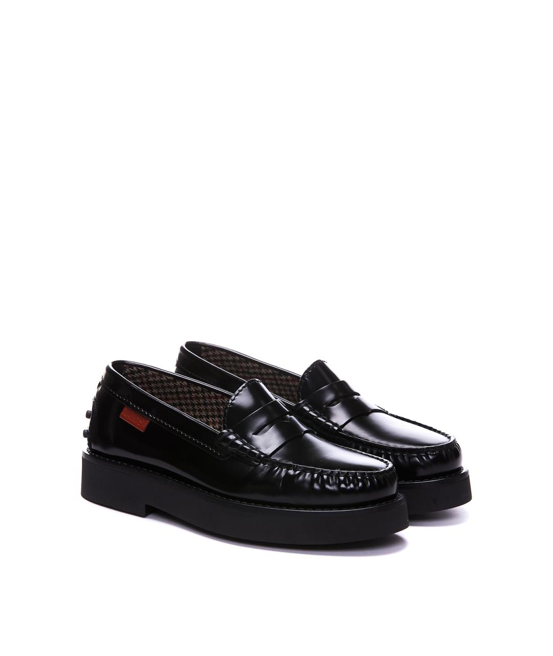 TOD'S Черные кожаные туфли, фото 4