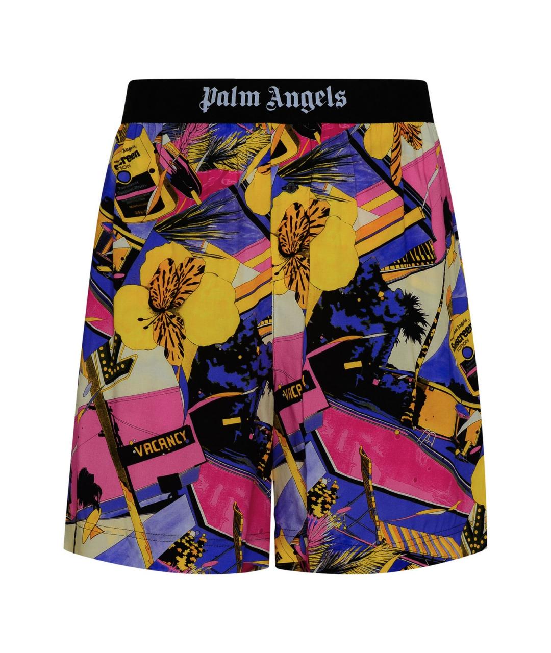 PALM ANGELS Мульти вискозные шорты, фото 1