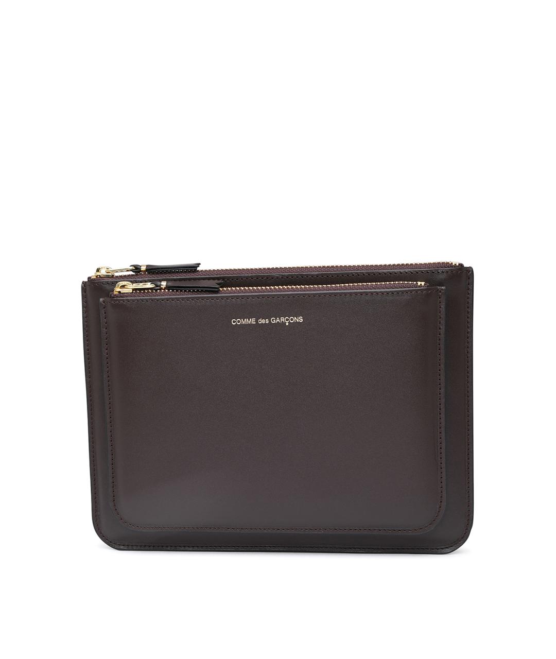 COMME DES GARÇONS WALLET Коричневый кожаный кошелек, фото 1