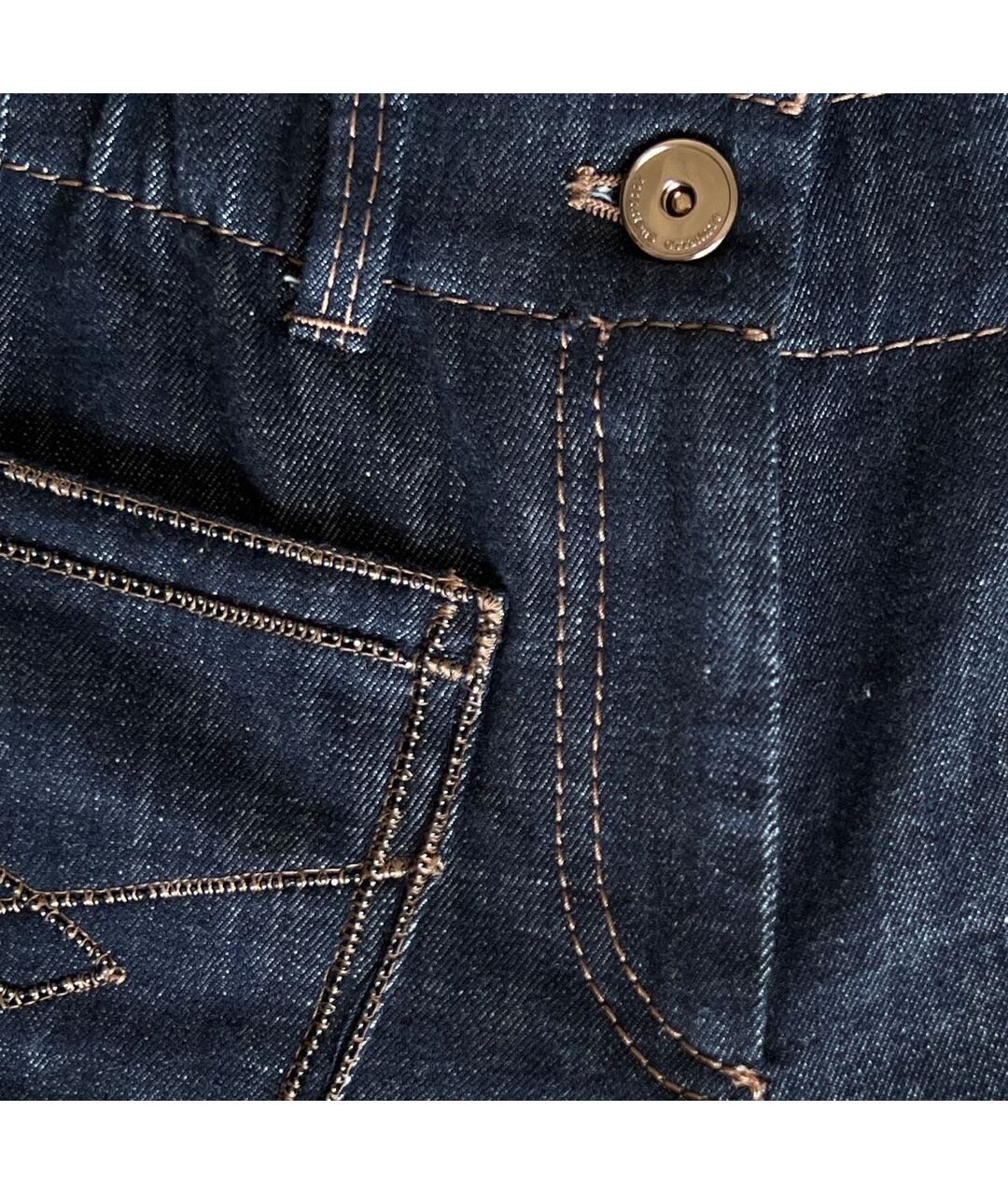 BRUNELLO CUCINELLI Темно-синие хлопковые детские джинсы, фото 4