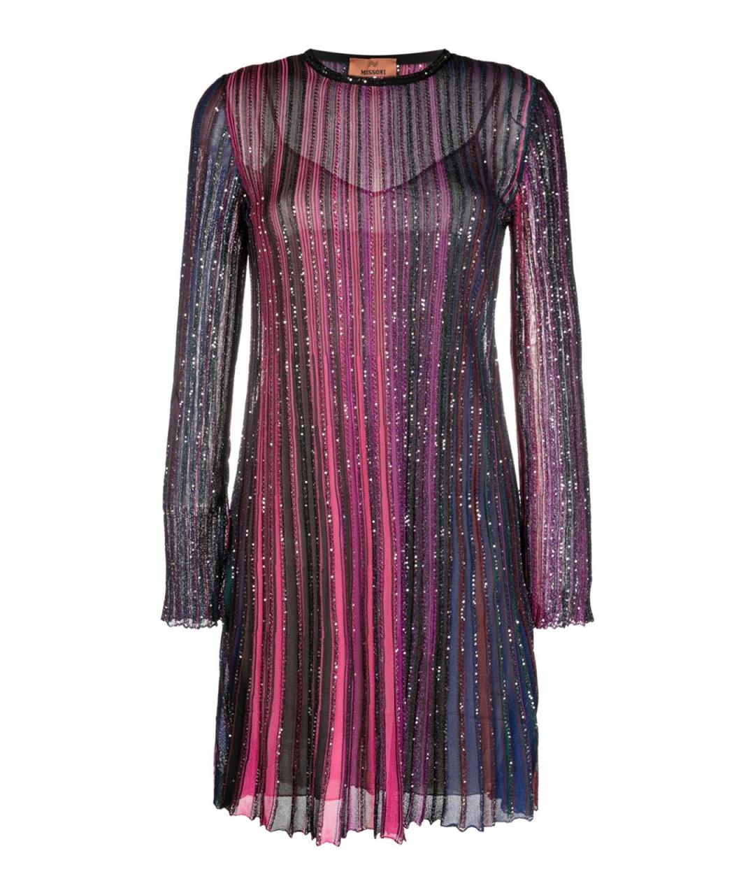 MISSONI Фиолетовое вискозное повседневное платье, фото 1