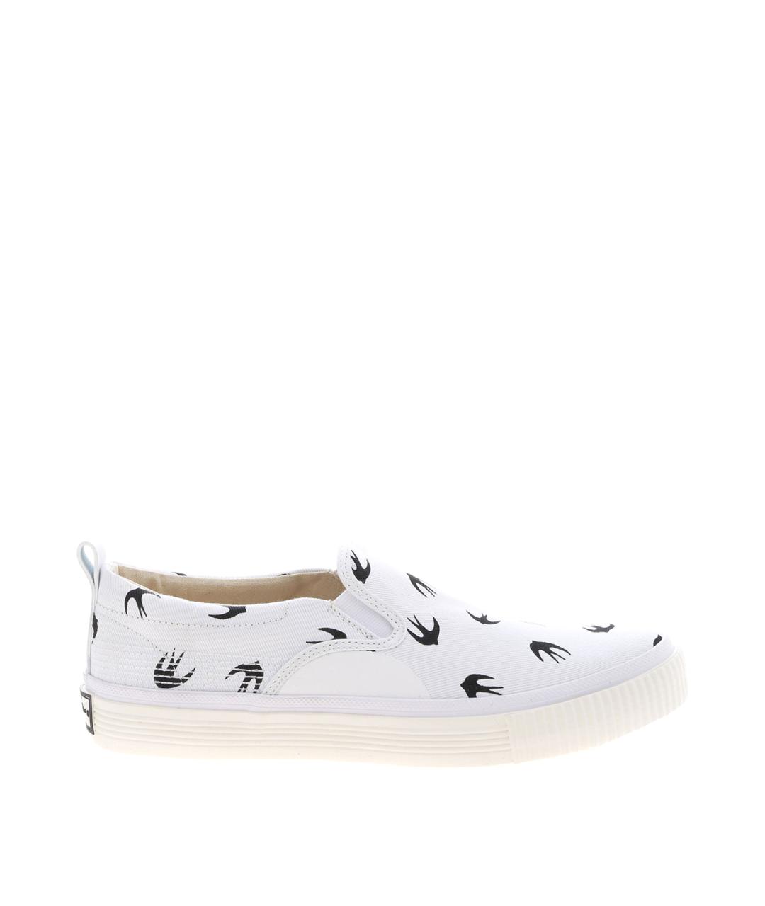 MCQ ALEXANDER MCQUEEN Белые кожаные слипоны, фото 1