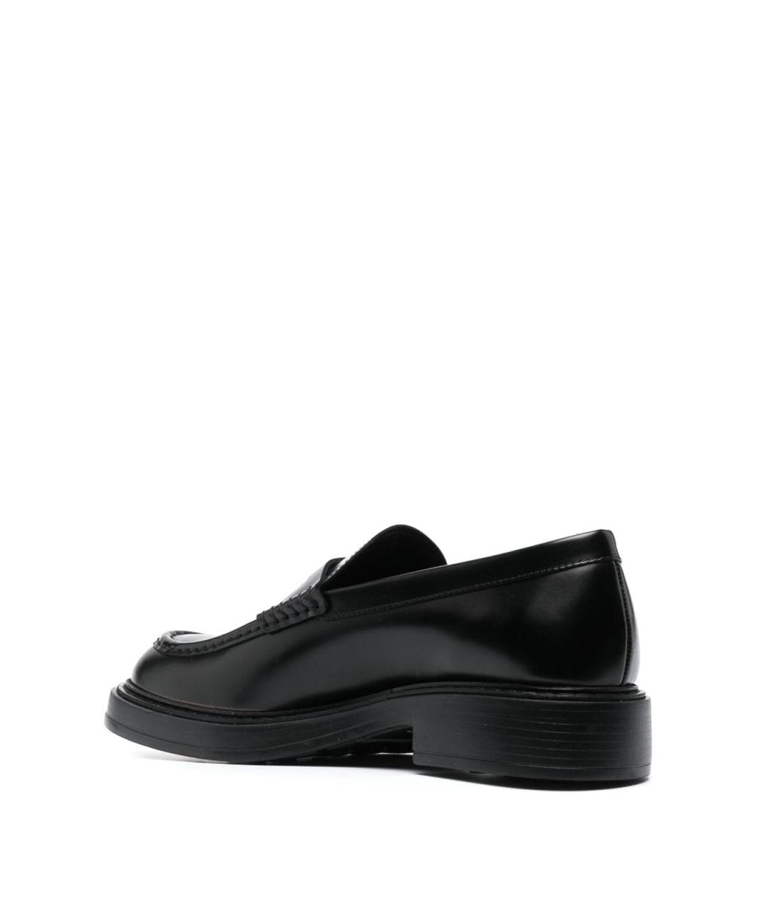 TOD'S Черные кожаные лоферы, фото 4