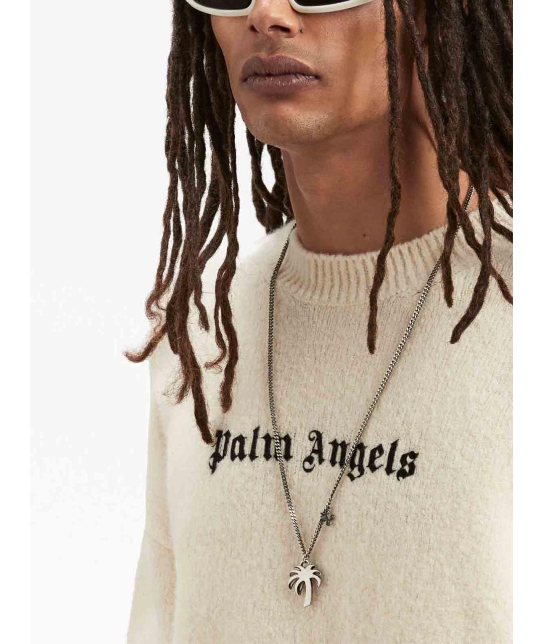 PALM ANGELS Белый полиэстеровый джемпер / свитер, фото 3