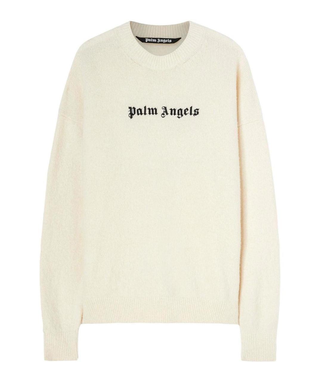PALM ANGELS Белый полиэстеровый джемпер / свитер, фото 1