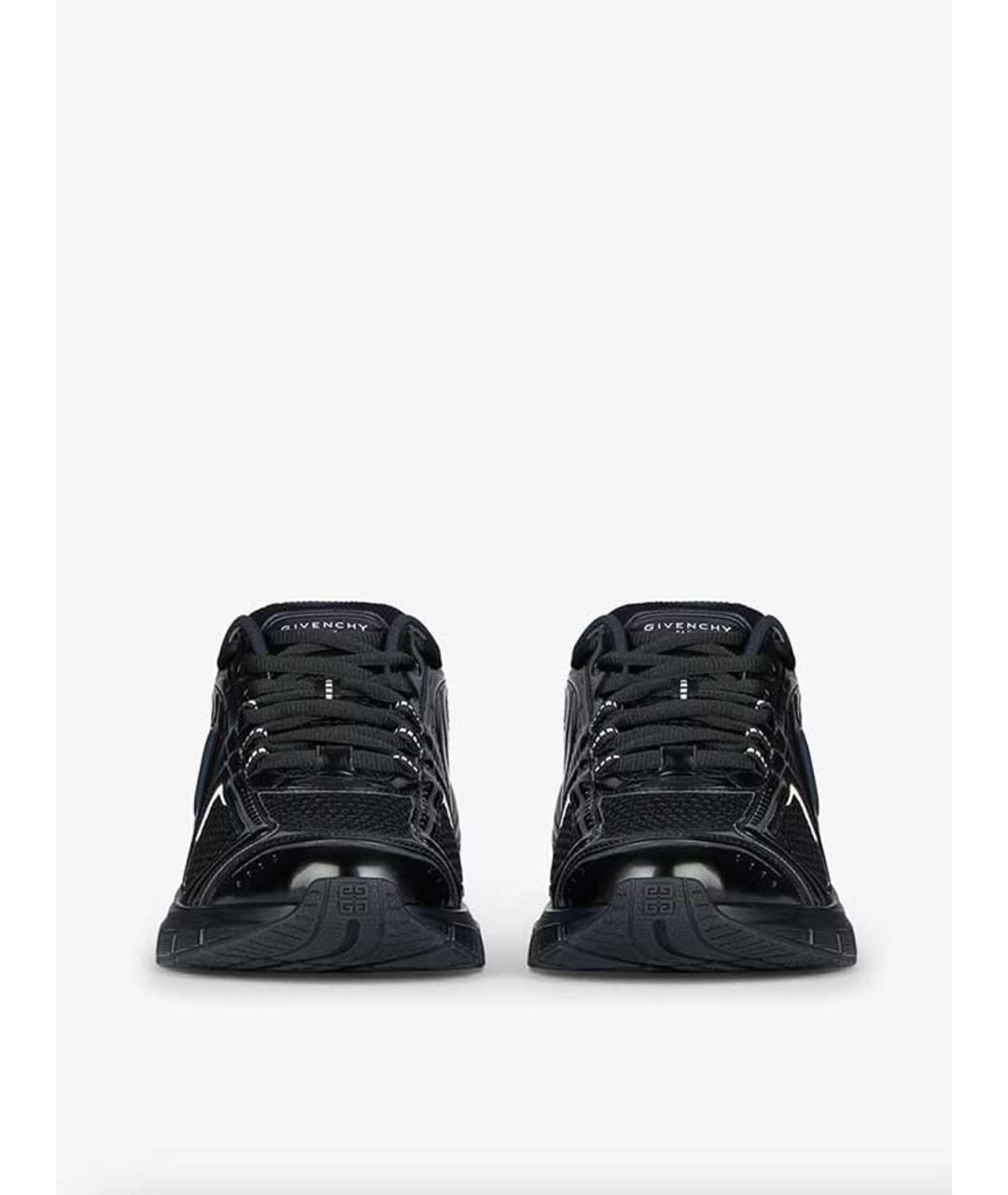 GIVENCHY Черные кожаные низкие кроссовки / кеды, фото 2