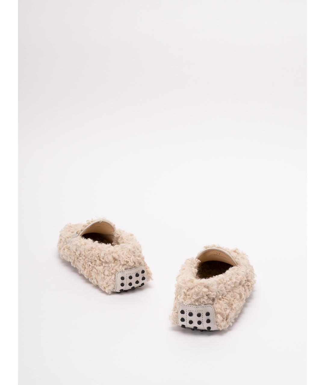 TOD'S Бежевые мокасины, фото 3