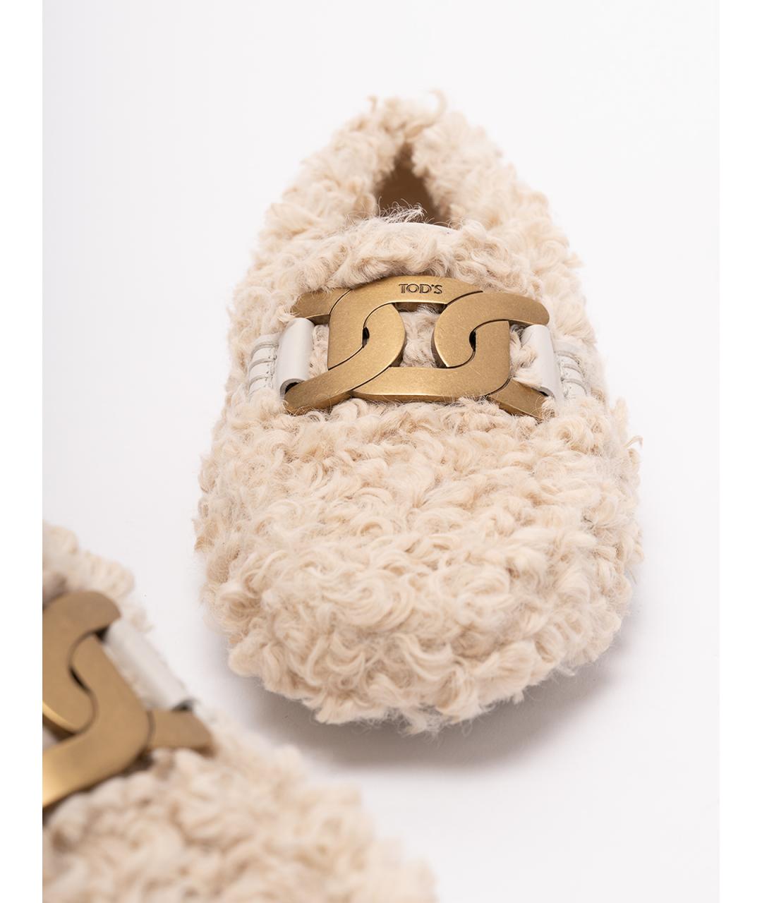 TOD'S Бежевые мокасины, фото 5